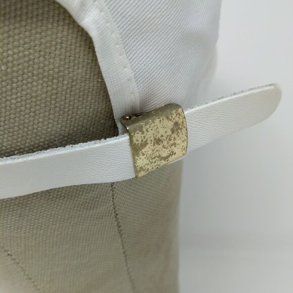 VINTAGE General Motors Hat White Strap Back Cap Trucker Patch Logo UAW GM 80s - Picture 8 of 11